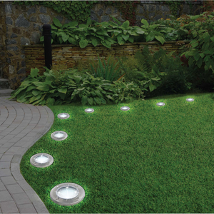 Swivel Disk Lights - Set de 4 luces solares LED orientables