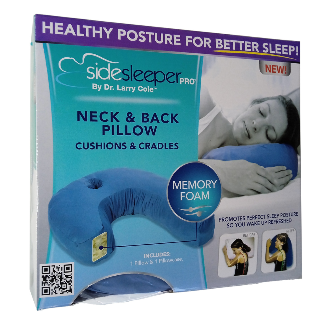 Side Sleeper Pro - Almohada Ergonómica de Espuma Memory Foam