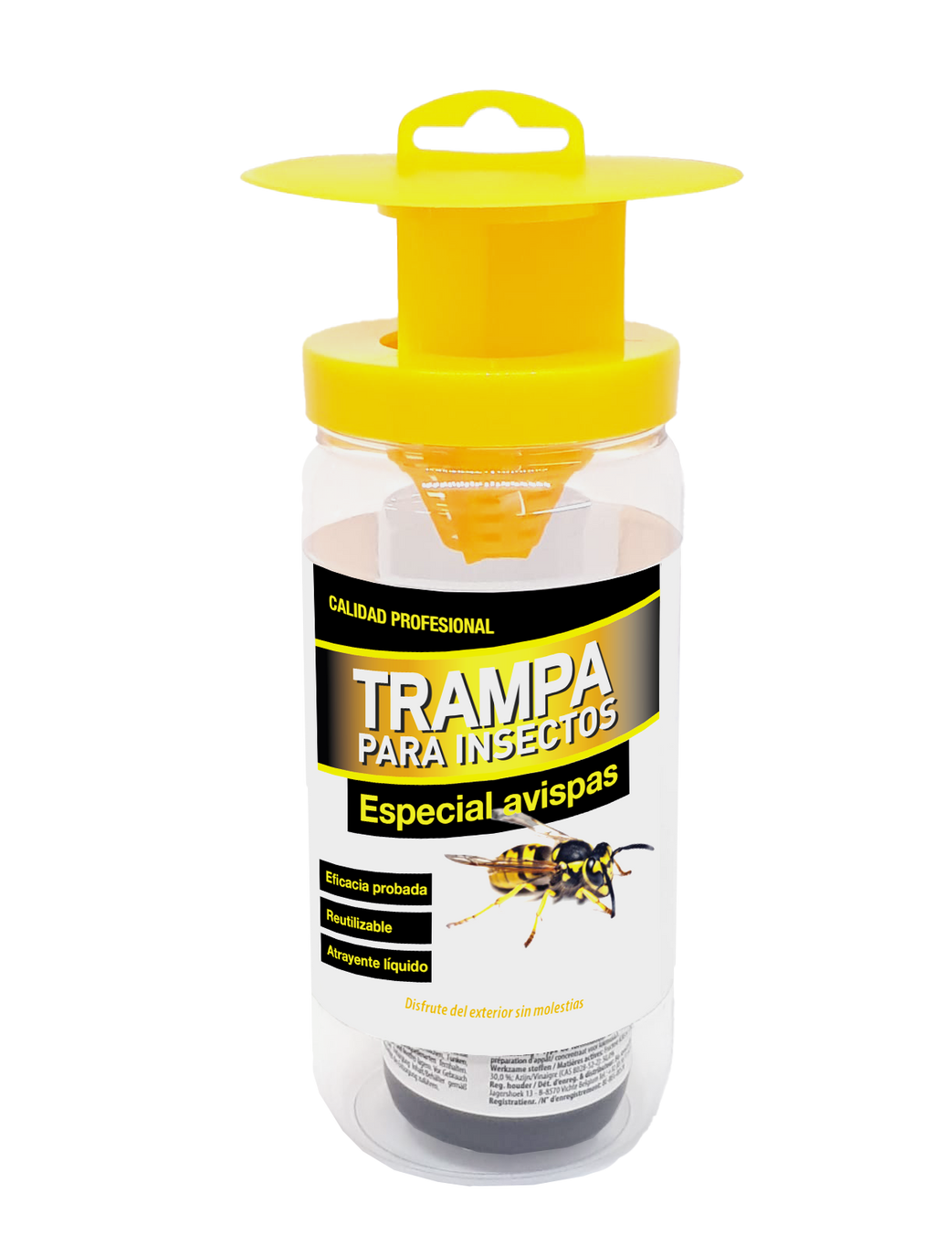 Trampa para Avispas Reutilizable con Atrayente Líquido – 200 ml