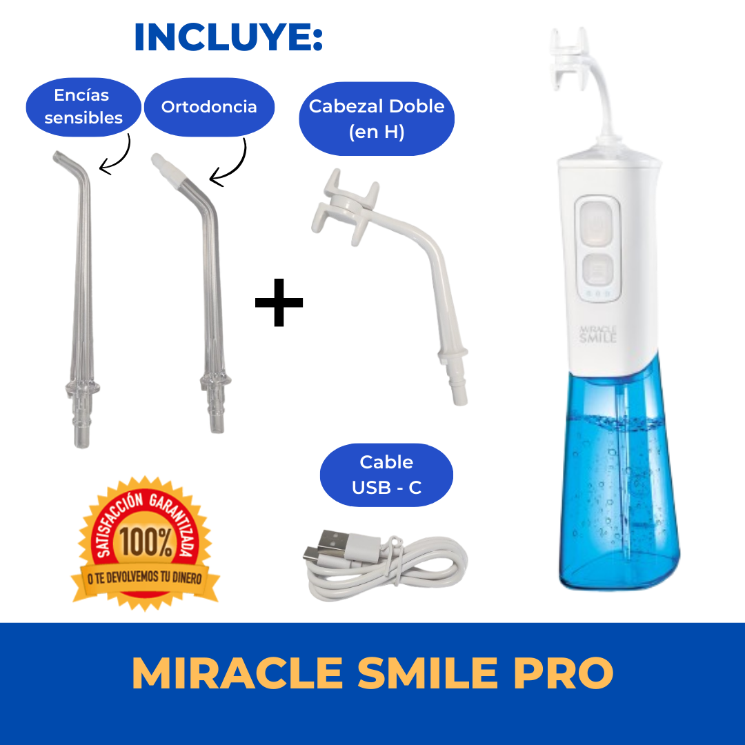 Miracle Smile - Irrigador dental doble